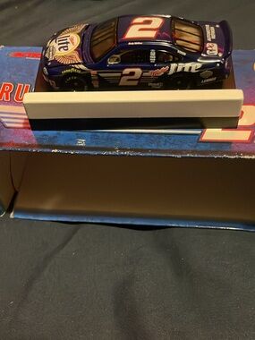 Diecast Race Car Display with Number 2 Livery